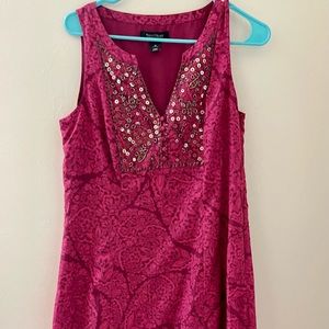 WHBM Tank dress with ruffle bottom